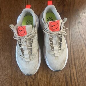 Nike Beige and Orange Sneakers